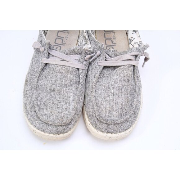 Hey Dude Wendy Linen Shoes Sneakers Women's Walking Comfort Sz 9 Eur 40 - Picture 3 of 12